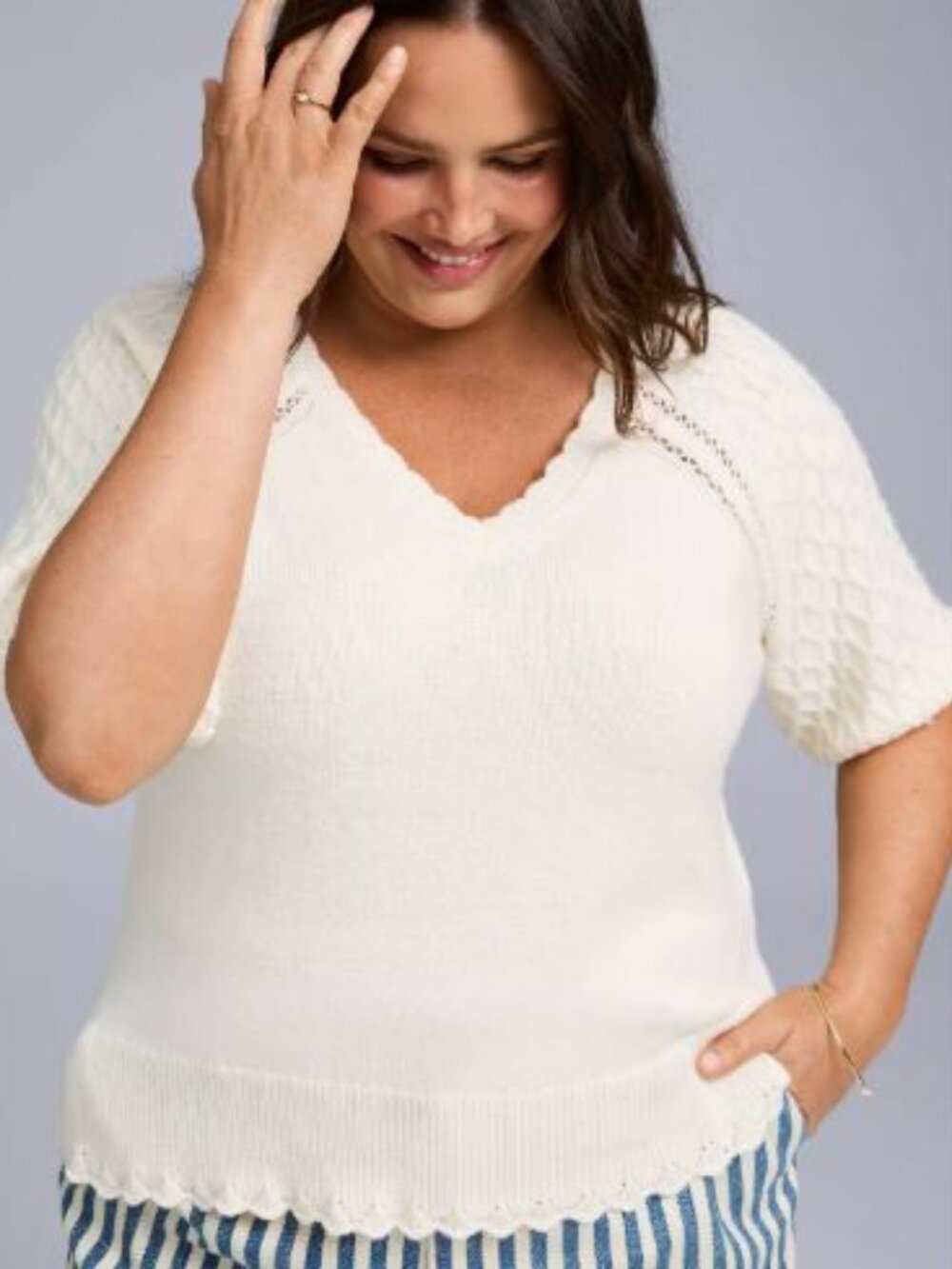 Torrid Belle Isle Puff Sleeve Sweater